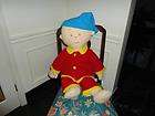 CAILLOU & GILBERT CAT JUMBO Soft Pajama Doll 29 inch Cinar 2001 Rare 