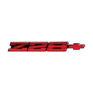  1991 92 CAMARO Z28 REAR PANEL EMBLEM RED/BLACK Automotive