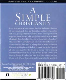 NEW Sealed Spiritual AUDIO CDs Unabridged A Simple Christianity  John 