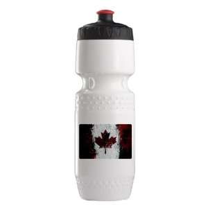   Bottle Wht BlkRed Canadian Canada Flag Painting HD 