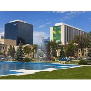 Pool in the Legislative Grounds, Winnipeg, Manitoba, Canada, North 