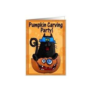 Pumpkin Carving Party Card