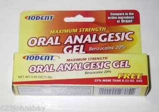 Pkg Of Iodent Maximum Strength Oral Analgesic Gel  