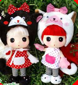 Lovely Cute 18cm Collectible Doll Black Cat DDUNG  