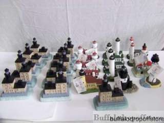 24 Scaasis Collectible Lighthouse Decorative Figurines  