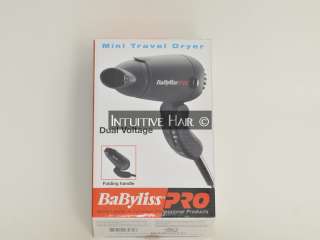 Babyliss PRO Mini Travel Hair Dryer   Dual Voltage  