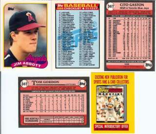 COMPLETE BOXED SET  1989 TOPPS TRADED SERIES BASEBALL  