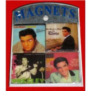   Elvis Presley Set of 4 Ceramic Tile Magnets *SALE*