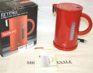   Large 1.7 Liters 57 Oz Contemporary Electric Water Kettle Red 11175