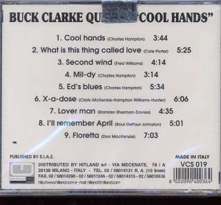 BUCK CLARKE QUINTET Cool Hands Offbeat Hitland VCS 019  