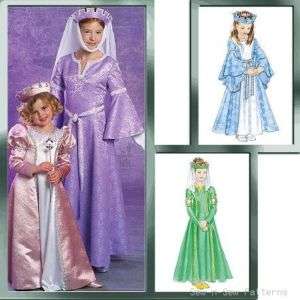 Girls Medieval/Renaissance Princess Costume PATTERN  