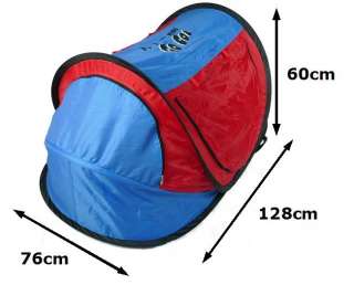   Cot Pop Up Portable Portacot Baby Mini Sleeping Tent BLUE RED  
