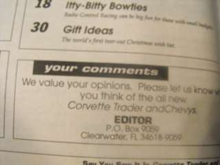 Auto Trader CORVETTE & Chevy Trader Dec 1993 Issue  