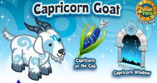 Note the capricorn goat is an estore exclusive pet and therefore,