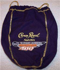 2003 Nascar Crown Royal Whiskey Bag Brickyard 400 Indianapolis Motor 