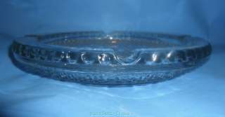 Cut Glass Crystal Ashtray Large Round Vintage  