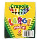 CRAYOLA 52 0038 CHILDRENS LARGE CRAYONS, 8 ASSORTED