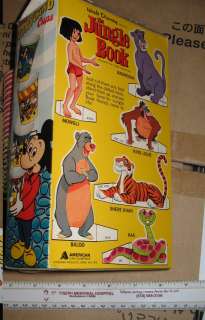 DIXIE CUP 1966 Jungle Book paper dolls,Mickey Mouse Snow White 
