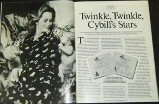 CYBILL SHEPHERD & TWINS In People December 21, 1987  