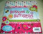 NEW DCWV Cardstock Paper Stack 12 x 12 BLOSSOMS & BUTTERFLIES 48 