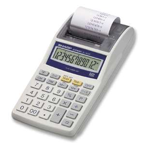   EL 1611PA Handheld Printing Calculator 4 x AA Battery AC Adapter
