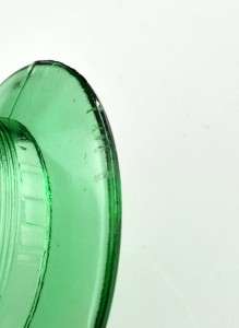 VTG Green Glass Toothpick Holder St Paul House Furnishing Co EAPG 
