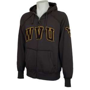    WVU Empire Zip Hood in Charcoal by Colosseum