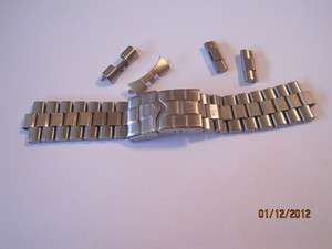   FAA000 Stainless Steel Deployment Buckle 20mm Watch Band 5.25 Inches