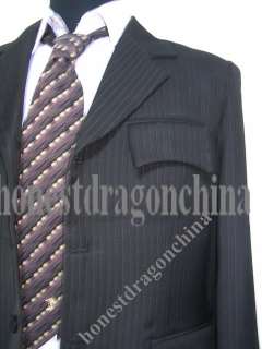 Black Blue Brown Strip Suit Cosplay Costume Custom Made  