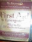 HEROES OF HEALTH AND / FIRST AID IN EMERGENCIES BOOKS