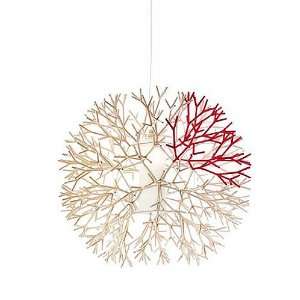 Coral Pendant Light   ivory/red, medium, 220   240V (for use in 