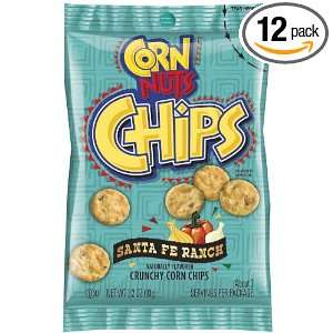 Corn Nuts Chips, Santa Fe Ranch, 3.2 Ounce Pouches (Pack of 12 