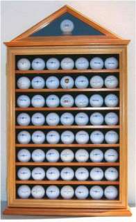 57 Golf Ball Display Case Rack Cabinet w/ Glass Door,  