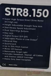 Stanton STR8150 High Torque Direct Drive DJ Turntable Rtl $999  