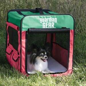 Guardian Gear Collapsible Dog Crate Pink/Green SMALL  
