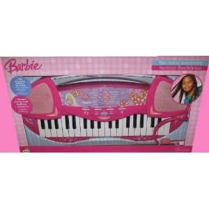   Barbie Real Rockin 47 Key Electronic Keyboard w/ Headset Toys & Games