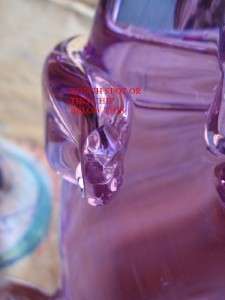  ALEXANDRITE NEODYMIUM GLASS SCULPTURE HUGE DONKEY PURPLE VIOLET PONY