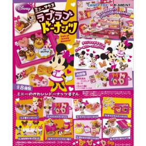 DISNEY MINNIE MOUSE LOVE LOVE DONUTS SET OF 8 RE MENT  