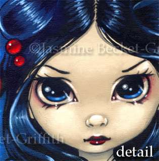 Blue Dragon fairy ebsq fantasy big eyed art Jasmine Becket Griffith 