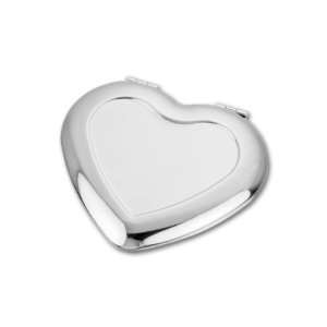  Crystal Clay Heart Compact Mirror with Bezel Setting Arts 
