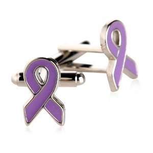  Purple Awareness Ribbon Cufflinks by Cuff Daddy Cuff 