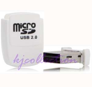 32GB Micro SDHC TF Mini USB Flash Drive Card Reader WHITE A2  