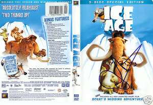 John Leguizamo Autographed Ice Age DVD Cover  