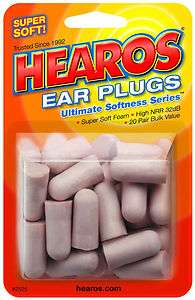   Hearos Ultimate Softness, Foam Earplugs   20 Pairs 756063025251  