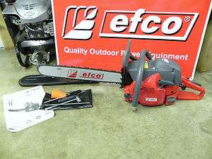 Efco 156 chainsaw 20 in 56.5cc 5 year warranty Arborist emak saw 16 18 