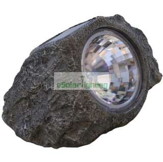 of Outdoor Garden Solar Rock Spot Light Stone 3 LED  