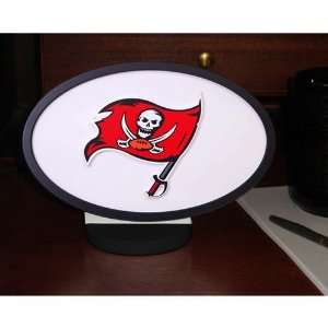   Bay Buccaneers Desk Display of Logo Art with Stand