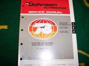 1978 Johnson Electric Trolling Outboard Service Manual  