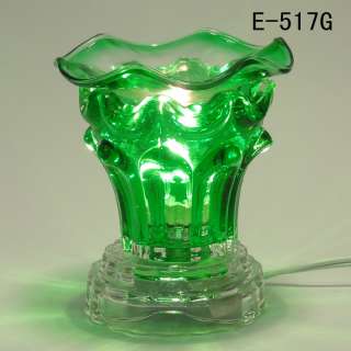 Glass Electric Gladiolus Scent Oil Diffuser Warmer Burner Aroma 