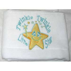   Baby Cakes Baby Burpcloths   Twinkle Twinkle Little Star Design Baby